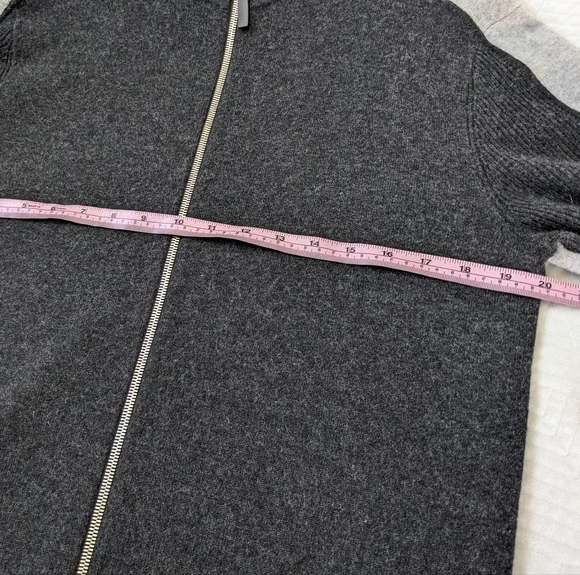 THEORY 100% Cashmere Full Zip Cardigan Sweater Size Small - Picture 10 of 12